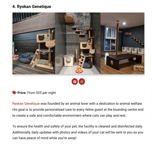 Ryokan Genetique Featured On Pet Lovers Centre